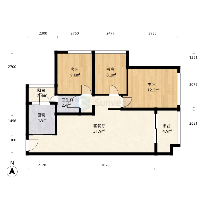 广元广元万达中央华城户型图-三维家户型库