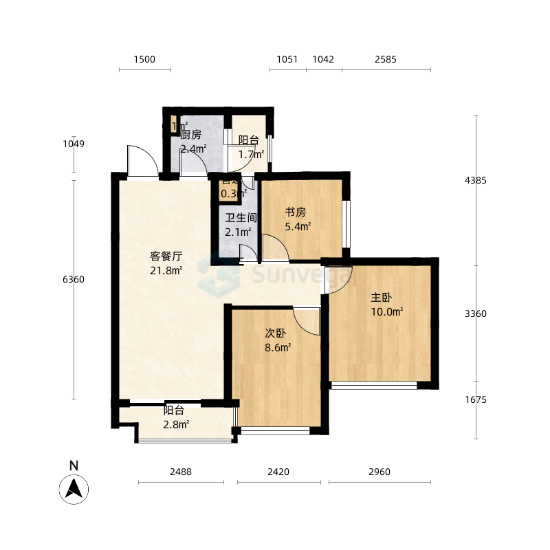 成都蓝光圣菲悦城户型图-三维家户型库
