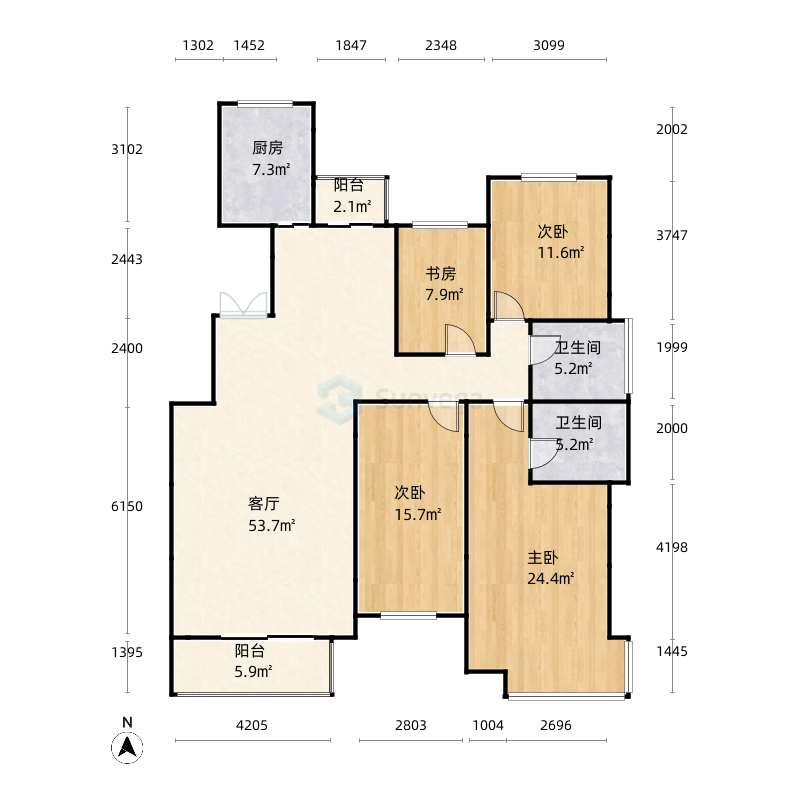 承德凤凰御景户型图-三维家户型库