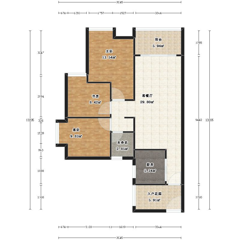 广州越秀滨海御城户型图-三维家户型库