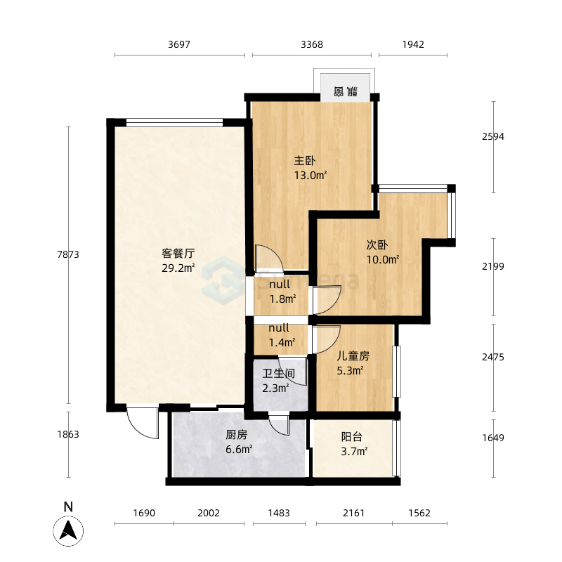 德阳东江首府户型图-三维家户型库