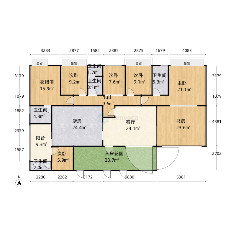 碧桂园.太阳城芙蓉湾 6室1厅5卫1厨/250m/广东省韶关市