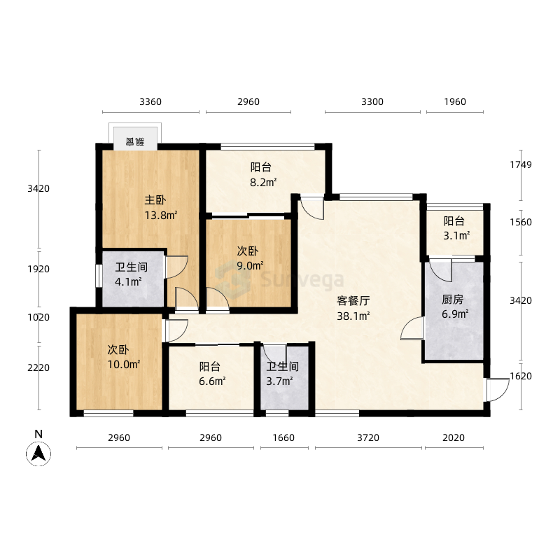 德阳东江首府户型图-三维家户型库