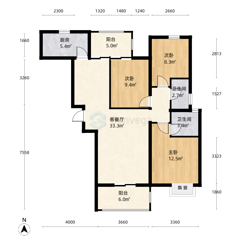 岳阳理想城户型图-三维家户型库