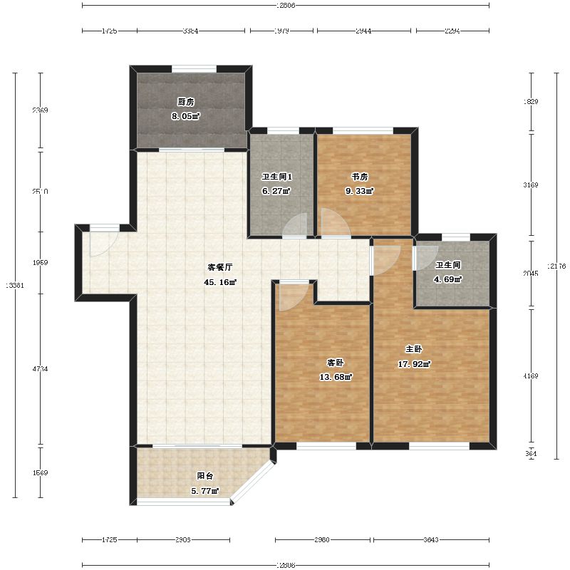 南京电建中储泛悦城市广场户型图-三维家户型库